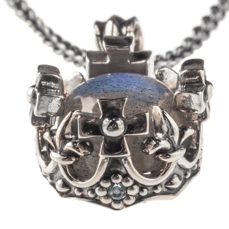 【即納可能！】オーバルクラウンペンダントラブラドライト ～Oval Crown Pendant Labradorite～［Artemis Kings］