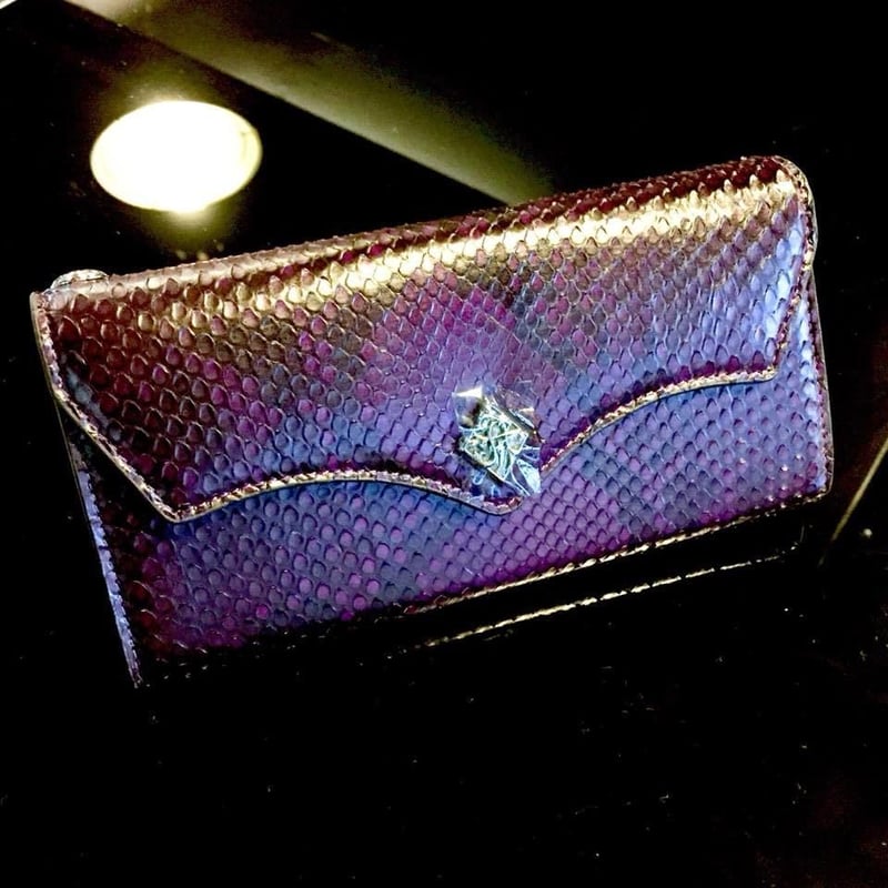 アルテミスクラシック／パープルパイソンロングウォレット 【公式通販】