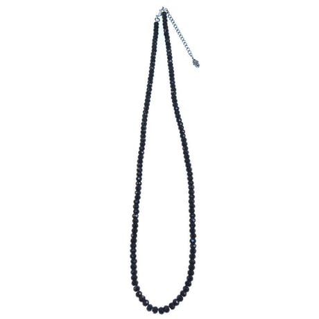 【即納可能！】ブラックスピネルネックレス（4.0mm）［Artemis Classic］