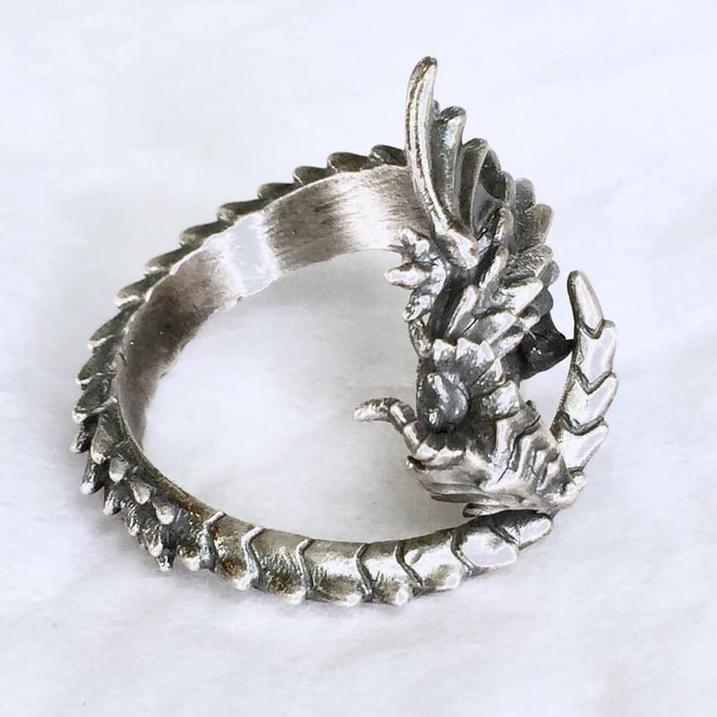 即納可能！】尻尾を噛むドラゴン（リング）［林檎屋］ | 上州本店 蛇骨堂