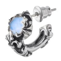 【即納可能！】ローズカットブルームーンピアス　 ~Rose cut blue moon earring~ ［Artemis Classic］