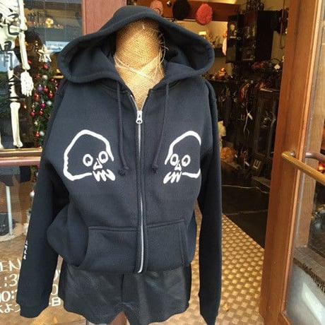 【SOLD OUT!】『蛇骨堂オリジナル』蛇骨ドクロパーカー黒