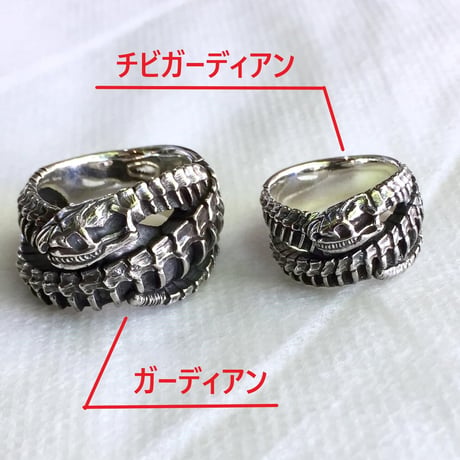 【15号即納可能！】ガーディアンリングS～蛇とスカルの小さい指輪～[SKURANGER]