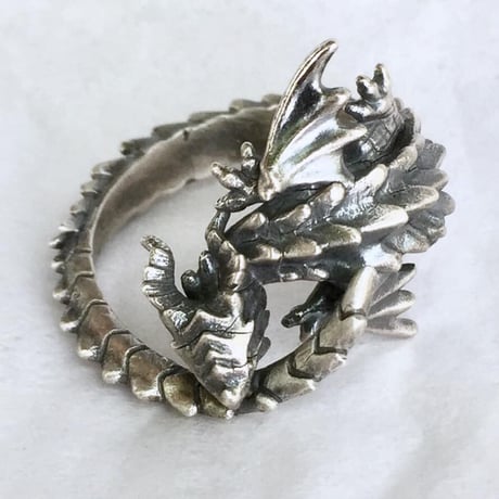 【即納可能！】尻尾を噛むドラゴン（リング）［林檎屋］