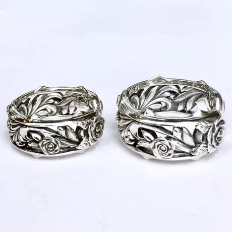 【即納可能！】ローズカフリング　～Rose cuff ring～[ArtemisKings]