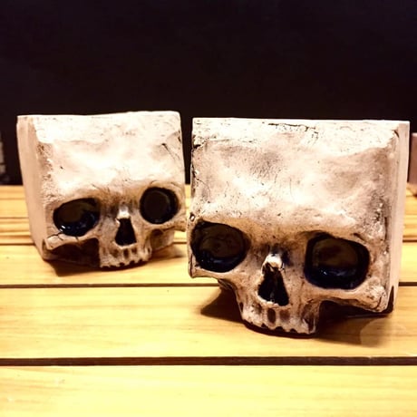 【SOLD OUT!！】キューブスカル～小物入れ～[大友窯SKULL]