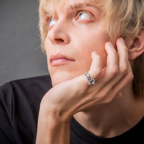 トパーズローズリング（ホワイトトパーズ） ～Topaz Rose Ring White Topaz～ 　[ ArtemisKings ]