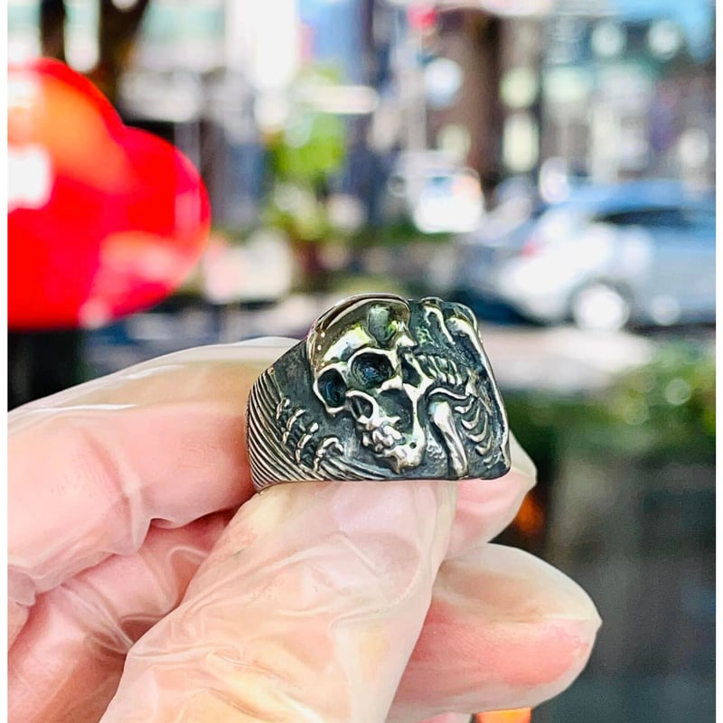 がしゃどくろ（リング）［銀燭］ | 上州本店 蛇骨堂