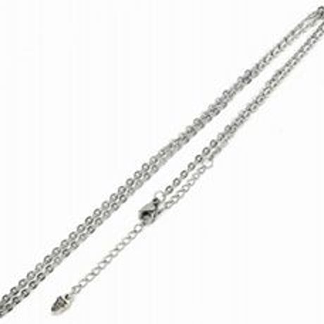 45-50cm ステンレス４面カットアズキチェーン（1.0mm）
