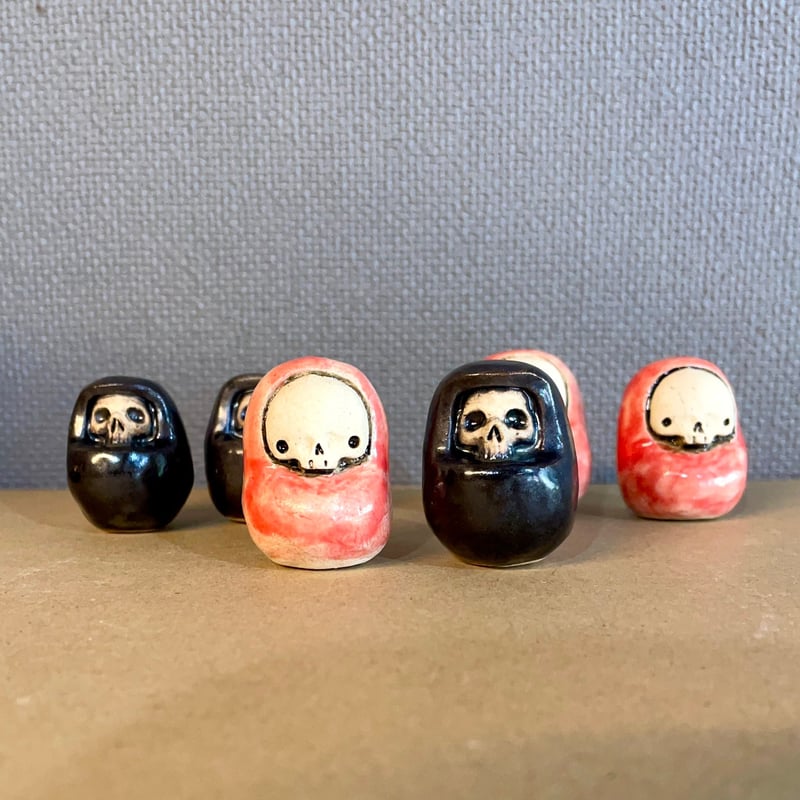 即納可能！】豆ダルマ [ 大友窯SKULL ] | 上州本店 蛇骨堂