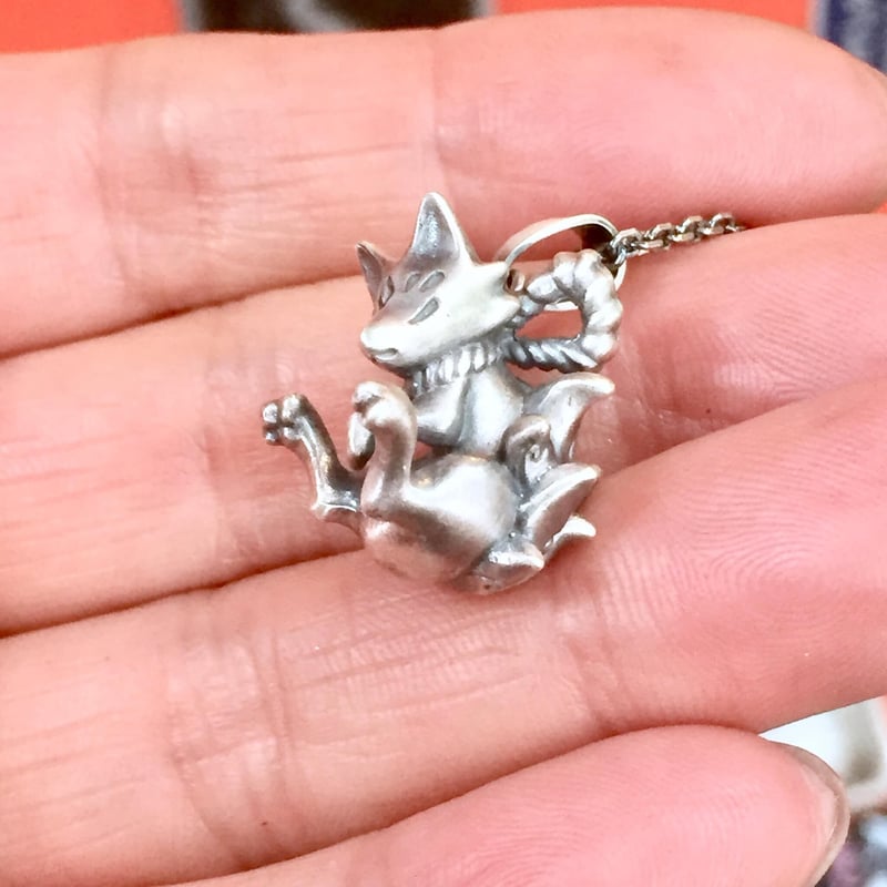 キツネのペンダント】しめ縄九尾（ペンダント）［林檎屋］ | 上州本店