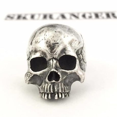 【即納可能サイズ＃21号】Human Skull Ring02［SKURANGER］