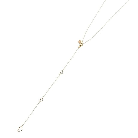 10金ハートYネックレス［Elenore Jewelry ]