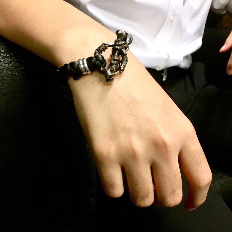 Y2K 00s civarize バッグスカルブレスレット蛇骨LGB kmrii Y2K 00s