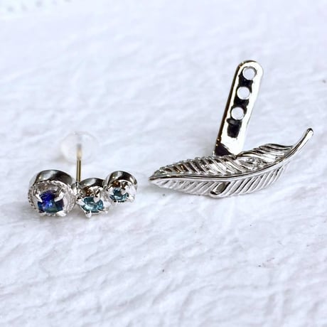フェザーイヤージャケットピアス［Artemis Classic］