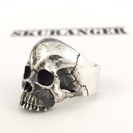 【即納可能サイズ＃21号】Human Skull Ring02［SKURANGER］
