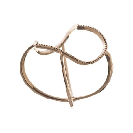 オープンハートリング［Elenore Jewelry］