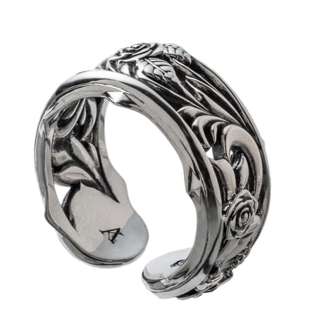 【即納可能！】ローズカフリング　～Rose cuff ring～[ArtemisKings]