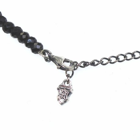 【即納可能！】ブラックスピネルネックレス（4.0mm）［Artemis Classic］