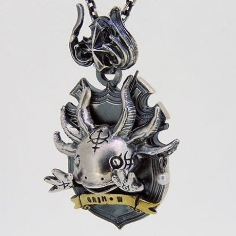 【即納可能！ウーパールーパーのペンダント】GrimWooper-真珠のピアス