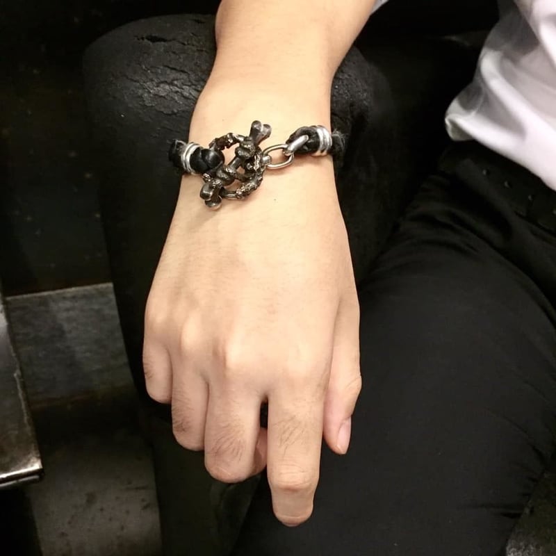 Y2K 00s civarize バッグスカルブレスレット蛇骨LGB kmrii Y2K 00s civarize バッグスカルブレスレット蛇骨LGB kmrii Y2K 00s