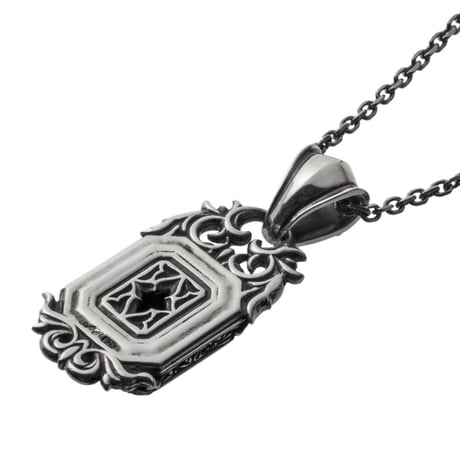 スクエアブルータイガーアイペンダント ~Square blue tiger eye pendant~　[ArtemisClassic]