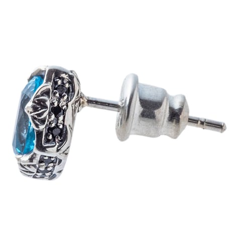 【即納可能！】ロンバスブルトパピアス　~Rhombus blue topaz earrings~［Artemis Classic］