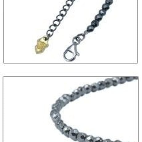 【即納可能！】ヘマタイトネックレス（3.0mm）［Artemis Classic］