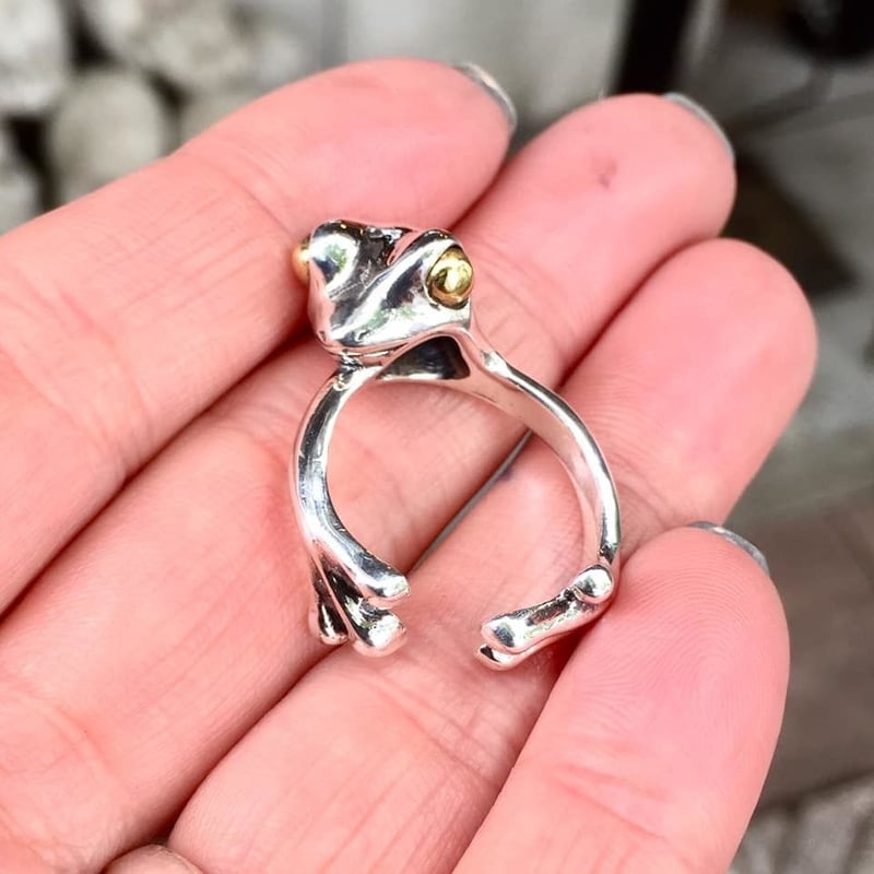 蛙の指輪】のぞきカエル（リング）［林檎屋］ | 上州本店 蛇骨堂