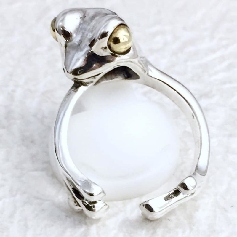 蛙の指輪】のぞきカエル（リング）［林檎屋］ | 上州本店 蛇骨堂