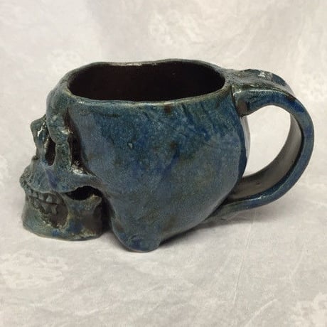 【SOLD OUT!】しゃれこうべカップ～青～[大友窯SKULL]