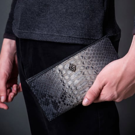 グレーパイソンロングウォレット~Gray python long wallet~［Artemis Classic］