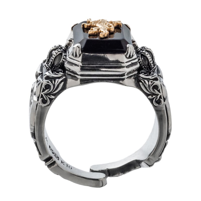 即納可能！】10金ライオンリング ～ 10K Gold Lion Ring～ [Artemi 