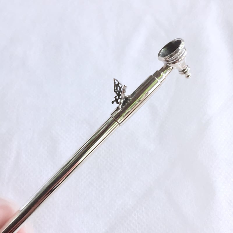 【現状品】金属製　キセル　ビンテージ　アンティーク　約33cm 現状品】金属製 キセル ビンテージ アンティーク 約33cm 2025年