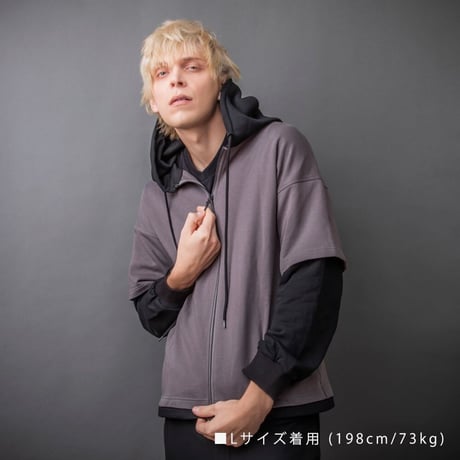 【即納可能！】レイヤードジップアップパーカー　~Layered zip up hoodie~　［Artemis Classic］