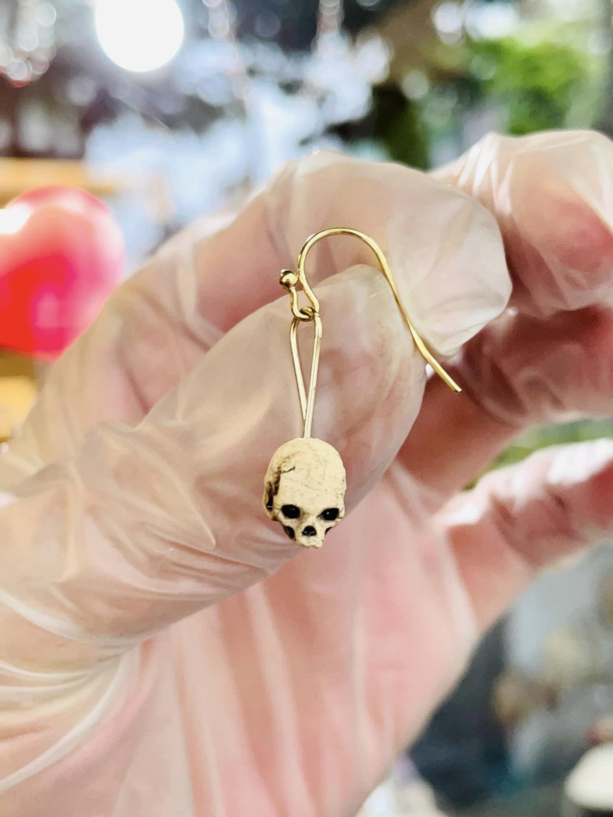 SOLD OUT!！】豆ドクロピアス（片耳用1個ピアス）［大友窯SKULL］ | 上