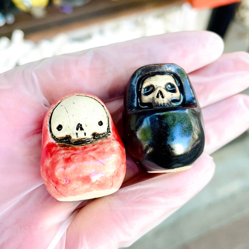 即納可能！】豆ダルマ [ 大友窯SKULL ] | 上州本店 蛇骨堂