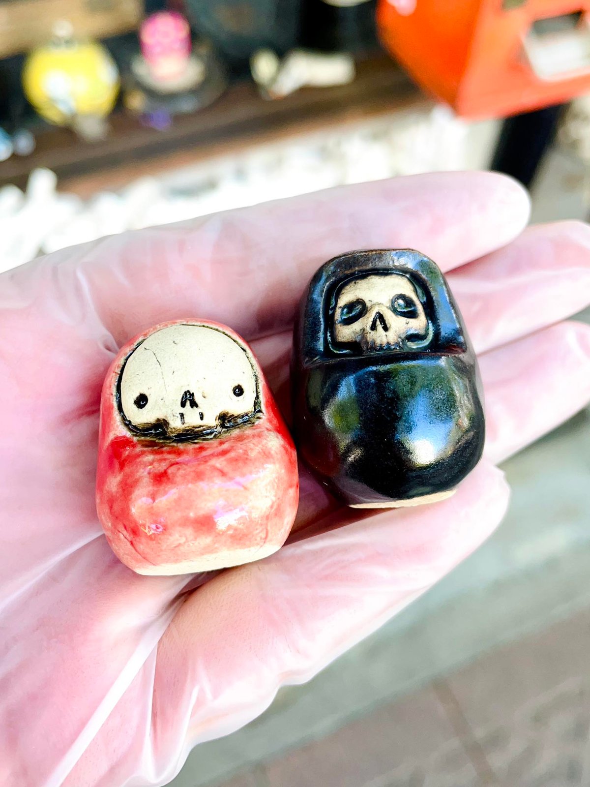 まめるん　 第４種　❤️スペシャル価格❤️720 (土曜日ご購入) 即納可能！】豆ダルマ [ 大友窯SKULL ] | 上州本店 蛇骨堂
