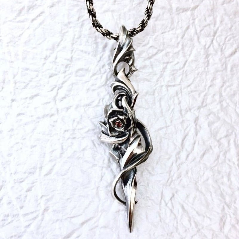 蛇骨堂限定品！薔薇のペンダント】AT-JA-002 （ペンダントトップ