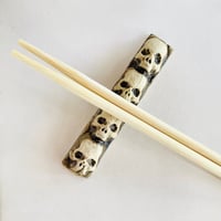 【即納可能！】ドクロ箸置き（2個入り）［大友窯SKULL］