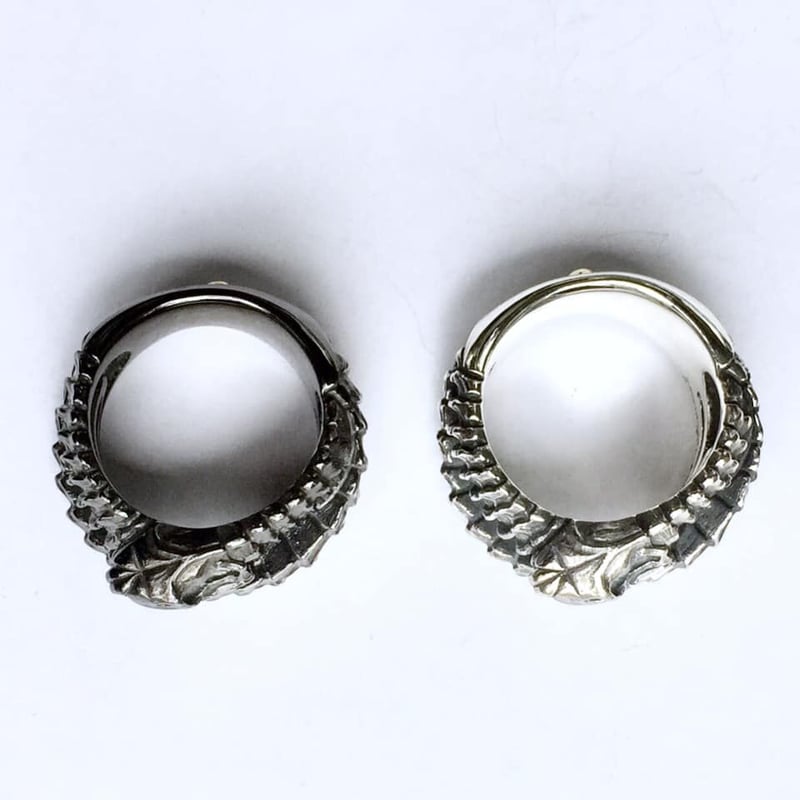 黒メッキカスタム・オーダー受付中！】ガーディアンリング～蛇と