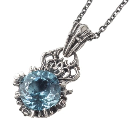 【即納可能！】ブルトパクラウンペンダント 　～Blue topaz crown pendant～［Artemis Kings］