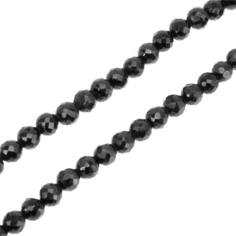 【即納可能！】ブラックスピネルネックレス（4.0mm）［Artemis Classic］