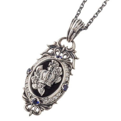 【即納可能！】黒薔薇ペンダント　～Black rose pendant～ ［Artemis Kings］