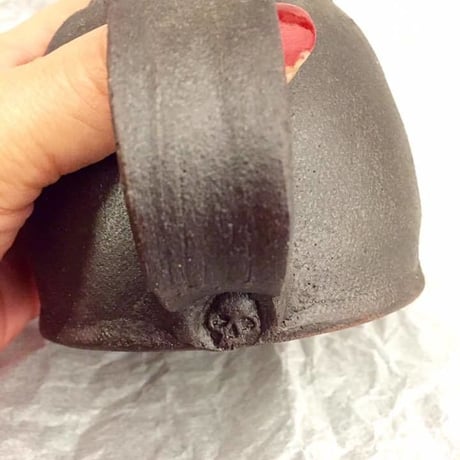 【SOLD OUT！】髑髏ティーポット・急須[大友窯SKULL]