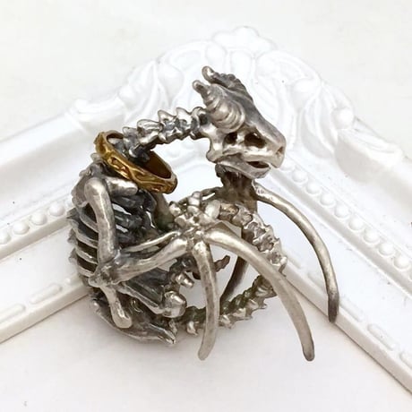 【即納可能！】スカルドラゴン（ペンダントトップ）［林檎屋］