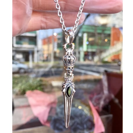 【即納可能！】スカルクラウンダガーペンダント ～ Skull Crown Dagger Pendant～ ［Artemis Kings］