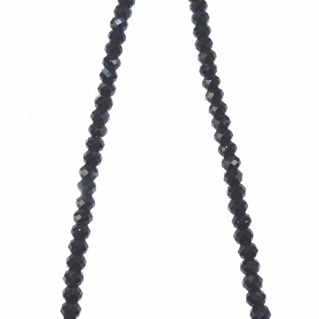 【即納可能！】ブラックスピネルネックレス（4.0mm）［Artemis Classic］