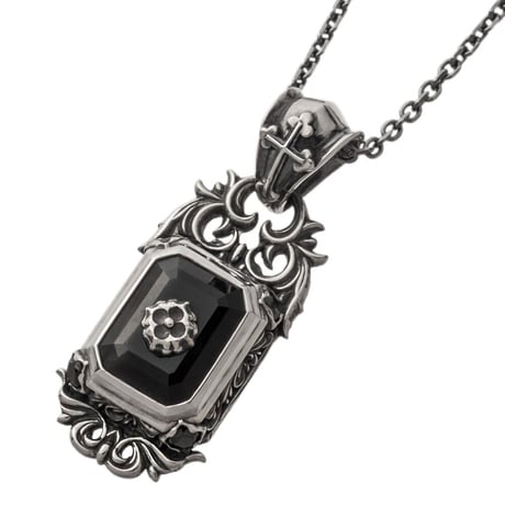 スクエアブルータイガーアイペンダント ~Square blue tiger eye pendant~　[ArtemisClassic]