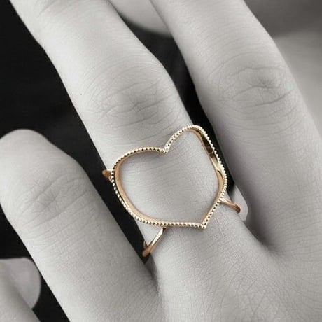 オープンハートリング［Elenore Jewelry］